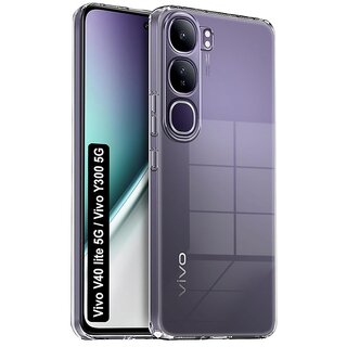                       Finaux Soft Silicon |Scratch Resistant Clear Case for Vivo Y300 5G |Vivo  40 Lite 5G - Transparent                                              