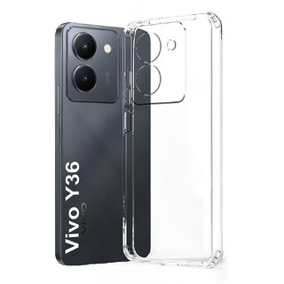 Finaux Soft Silicon |Scratch Resistant Clear Case for Vivo Y36 - Transparent Finaux Soft Silicon |Scratch Resistant Clear Case for Vivo Y36 - Transparent