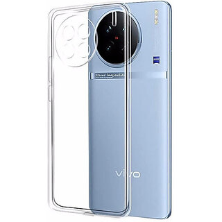                       Finaux Soft Silicon |Scratch Resistant Clear Case for Vivo X90 Pro - Transparent                                              