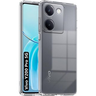 Finaux Soft Silicon |Scratch Resistant Clear Case for Vivo Y200 Pro 5G - Transparent Finaux Soft Silicon |Scratch Resistant Clear Case for Vivo Y200 Pro 5G - Transparent