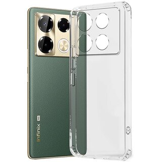 Finaux Soft Silicon |Scratch Resistant Clear Case for Infinix Note 40 Pro - Transparent Finaux Soft Silicon |Scratch Resistant Clear Case for Infinix Note 40 Pro - Transparent