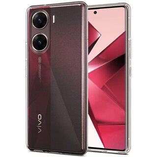                       Finaux Soft Silicon |Scratch Resistant Clear Case for Vivo V29E 5G - Transparent                                              