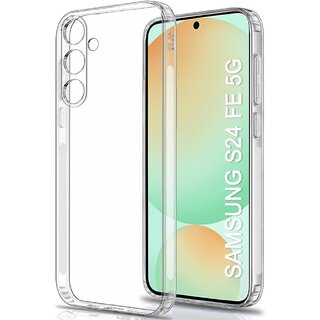 Finaux Soft Silicon |Scratch Resistant Clear Case for Samsung S24 FE 5G - Transparent Finaux Soft Silicon |Scratch Resistant Clear Case for Samsung S24 FE 5G - Transparent