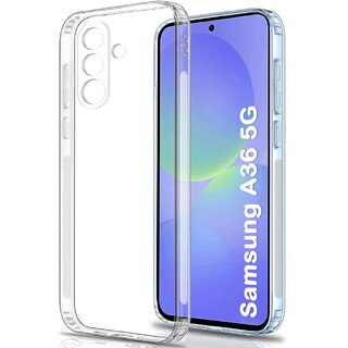                      Finaux Soft Silicon |Scratch Resistant Clear Case for Samsung A36 5G - Transparent                                              