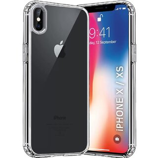 Finaux Soft Silicon |Scratch Resistant Clear Case for iPhone X|iPhone XS - Transparent Finaux Soft Silicon |Scratch Resistant Clear Case for iPhone X|iPhone XS - Transparent