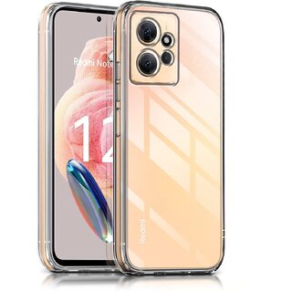                       Finaux Soft Silicon |Scratch Resistant Clear Case for Redmi Note 12 4G - Transparent                                              