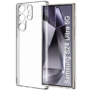                       Finaux Soft Silicon |Scratch Resistant Clear Case for Samsung S24 Ultra 5G - Transparent                                              