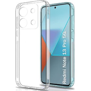 Finaux Soft Silicon |Scratch Resistant Clear Case for Redmi Note 13 Pro 5G - Transparent Finaux Soft Silicon |Scratch Resistant Clear Case for Redmi Note 13 Pro 5G - Transparent