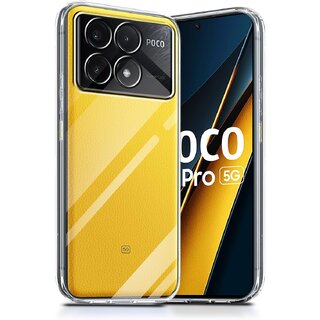 Finaux Soft Silicon |Scratch Resistant Clear Case for POCO X6 Pro 5G - Transparent Finaux Soft Silicon |Scratch Resistant Clear Case for POCO X6 Pro 5G - Transparent