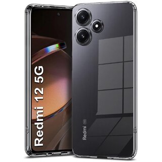 Finaux Soft Silicon |Scratch Resistant Clear Case for Redmi 12 5G - Transparent Finaux Soft Silicon |Scratch Resistant Clear Case for Redmi 12 5G - Transparent
