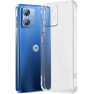                       Finaux Soft Silicon |Scratch Resistant Clear Case for Moto G64 5G - Transparent                                              
