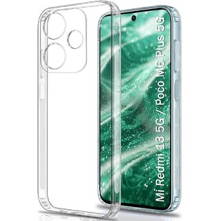 Finaux Soft Silicon |Scratch Resistant Clear Case for Redmi 13 4G|5G - Transparent Finaux Soft Silicon |Scratch Resistant Clear Case for Redmi 13 4G|5G - Transparent