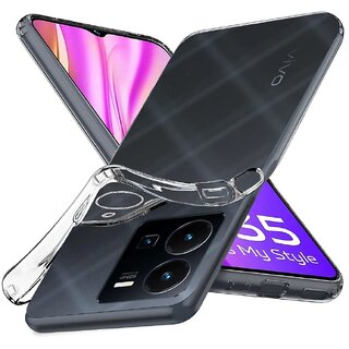                       Finaux Soft Silicon |Scratch Resistant Clear Case for Vivo Y35 - Transparent                                              