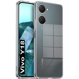 Finaux Soft Silicon |Scratch Resistant Clear Case for Vivo Y18 |Y18E|Y03 - Transparent Finaux Soft Silicon |Scratch Resistant Clear Case for Vivo Y18 |Y18E|Y03 - Transparent