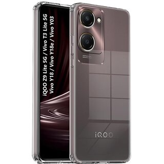 Finaux Soft Silicon |Scratch Resistant Clear Case for Vivo T3 Lite 5G - Transparent Finaux Soft Silicon |Scratch Resistant Clear Case for Vivo T3 Lite 5G - Transparent
