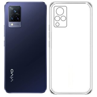                       Finaux Soft Silicon |Scratch Resistant Clear Case for Vivo V21 5G - Transparent                                              