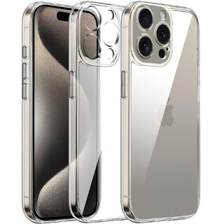 Finaux Soft Silicon |Scratch Resistant Clear Case for iPhone 15 Pro Max - Transparent Finaux Soft Silicon |Scratch Resistant Clear Case for iPhone 15 Pro Max - Transparent