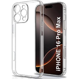 Finaux Soft Silicon |Scratch Resistant Clear Case for iPhone 16 Pro Max - Transparent Finaux Soft Silicon |Scratch Resistant Clear Case for iPhone 16 Pro Max - Transparent