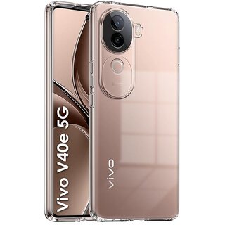 Finaux Soft Silicon |Scratch Resistant Clear Case for Vivo V40E 5G - Transparent Finaux Soft Silicon |Scratch Resistant Clear Case for Vivo V40E 5G - Transparent