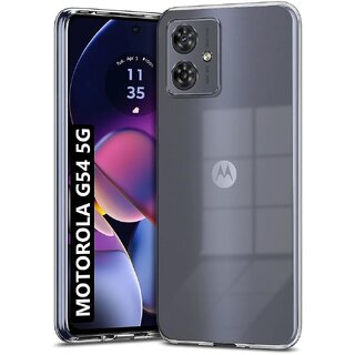                       Finaux Soft Silicon |Scratch Resistant Clear Case for Moto G54 5G - Transparent                                              