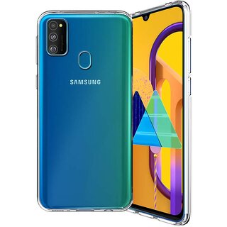                       Finaux Soft Silicon |Scratch Resistant Clear Case for Samsung M30s - Transparent                                              