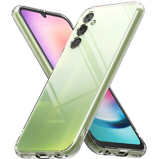 Finaux Soft Silicon |Scratch Resistant Clear Case for Samsung A24 - Transparent Finaux Soft Silicon |Scratch Resistant Clear Case for Samsung A24 - Transparent