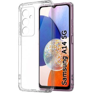 Finaux Soft Silicon |Scratch Resistant Clear Case for Samsung A14 5G - Transparent Finaux Soft Silicon |Scratch Resistant Clear Case for Samsung A14 5G - Transparent