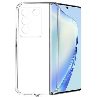 Finaux Soft Silicon |Scratch Resistant Clear Case for Vivo V27 5G | Vivo V27 Pro 5G - Transparent Finaux Soft Silicon |Scratch Resistant Clear Case for Vivo V27 5G | Vivo V27 Pro 5G - Transparent