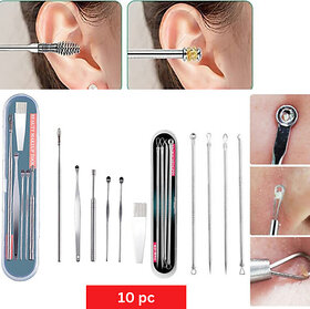Ear Cleaner Kit Wax Remover 6pc With Pimple Clear Tool 4pc {Set of 10}