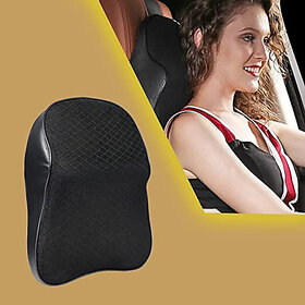 Multicolor Leather Car Pillow Cushion for Range Rover, Audi, Honda, Hyundai, Jaguar, Skoda, MG, Kia, Tata, Maruti Suzuki, Mercedes Benz(Contemporary, Pack of 1)