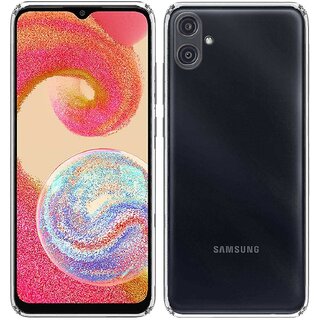                       Finaux Soft Silicon |Scratch Resistant Clear Case for Samsung A04e - Transparent                                              