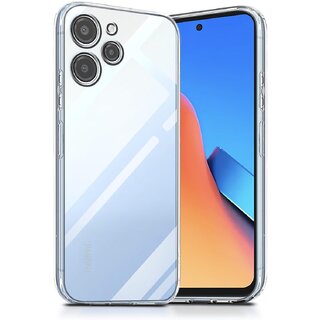                       Finaux Soft Silicon |Scratch Resistant Clear Case for Redmi 12 4G - Transparent                                              