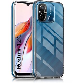                       Finaux Soft Silicon |Scratch Resistant Clear Case for Redmi 12C - Transparent                                              