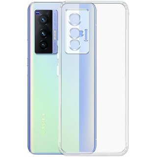 Finaux Soft Silicon |Scratch Resistant Clear Case for Vivo X70 - Transparent Finaux Soft Silicon |Scratch Resistant Clear Case for Vivo X70 - Transparent