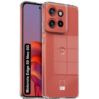 Finaux Soft Silicon |Scratch Resistant Clear Case for Moto Edge 50 Neo 5G - Transparent Finaux Soft Silicon |Scratch Resistant Clear Case for Moto Edge 50 Neo 5G - Transparent