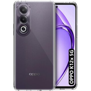 Finaux Soft Silicon |Scratch Resistant Clear Case for Oppo K12X 5G - Transparent Finaux Soft Silicon |Scratch Resistant Clear Case for Oppo K12X 5G - Transparent