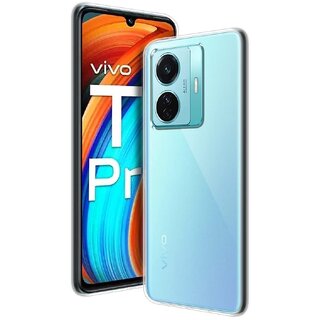                       Finaux Soft Silicon |Scratch Resistant Clear Case for Vivo T1 Pro 5G - Transparent                                              