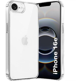Finaux Soft Silicon |Scratch Resistant Clear Case for iPhone 16E - Transparent Finaux Soft Silicon |Scratch Resistant Clear Case for iPhone 16E - Transparent