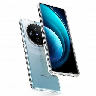                       Finaux Soft Silicon |Scratch Resistant Clear Case for Vivo X100 Pro 5G - Transparent                                              