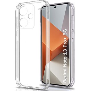                       Finaux Soft Silicon |Scratch Resistant Clear Case for Redmi Note 13 Pro Plus 5G - Transparent                                              