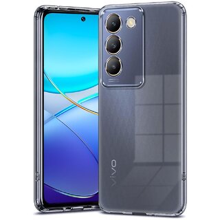 Finaux Soft Silicon |Scratch Resistant Clear Case for Vivo Y200E 5G|T3 5G - Transparent Finaux Soft Silicon |Scratch Resistant Clear Case for Vivo Y200E 5G|T3 5G - Transparent