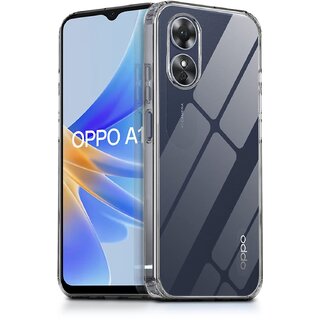                       Finaux Soft Silicon |Scratch Resistant Clear Case for Oppo A17 - Transparent                                              