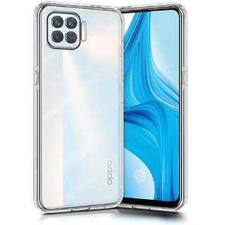                       Finaux Soft Silicon |Scratch Resistant Clear Case for Oppo F17 Pro - Transparent                                              