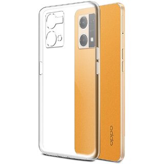                       Finaux Soft Silicon |Scratch Resistant Clear Case for Oppo F21 Pro 4G - Transparent                                              