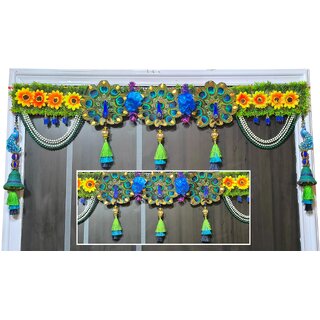                       Sunflower three peacock toran(bandanwar)                                              