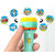 6 slides 48 patterns Projector Torch Slide Flashlight Projector torch for kids(Green)