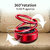Solar Powered Rotatin Red colour Perfume Car Air Freshener Aroma Oil Solar Powered Rotatin Red Colour Car Perfume (10 ml)