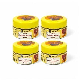 EUQINU Oudi Bakhoor Incense Cone For Rich, Soothing Scent, Calm, Relaxing Atmosphere - (Pack Of 4) 25g EUQINU Oudi Bakhoor Incense Cone For Rich, Soothing Scent, Calm, Relaxing Atmosphere - (Pack Of 4) 25g