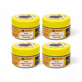                       EUQINU Ziyafa Bakhoor Incense Wood Chips For Rich, Soothing Scent, Calm, Relaxing Atmosphere - (Pack Of 4) 25g                                              