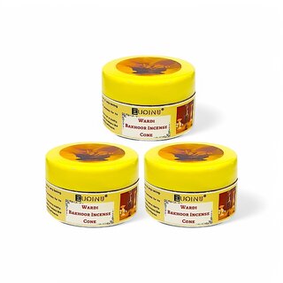 EUQINU Wardi Bakhoor Incense Cone For Rich, Soothing Scent, Calm, Relaxing Atmosphere - (Pack Of 3) 25g EUQINU Wardi Bakhoor Incense Cone For Rich, Soothing Scent, Calm, Relaxing Atmosphere - (Pack Of 3) 25g